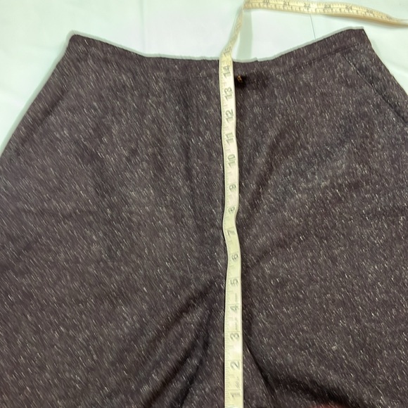 Norton Mcnaughton dark purple WOOL lined Trouser Pants high rise women’s sz  10 - Picture 7 of 16